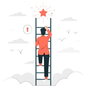 man climbing a ladder representing different types of interest rates in Singapore